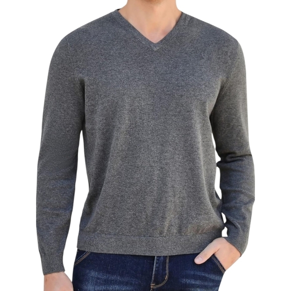 Havana Breeze Gray V-Neck Men's Sweater Men's Size XL - Picture 1 of 10